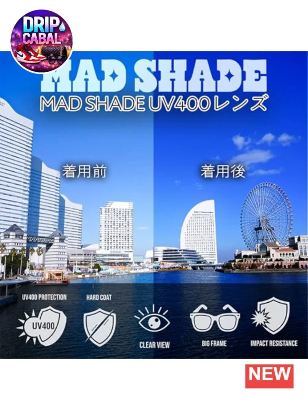 UV400 Oversized Sunglasses Retro Modern Fashion Shades for Women Men
